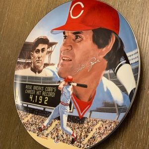 Pete Rose “The Best of Baseball” Platinum Edition Collector’s Plate. 1985